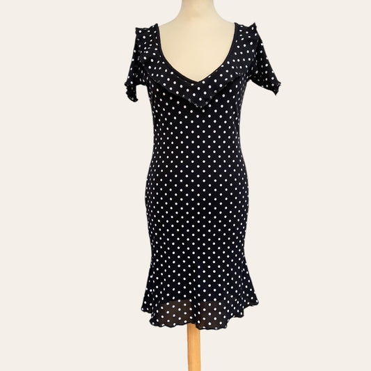 Polka dot midi dress