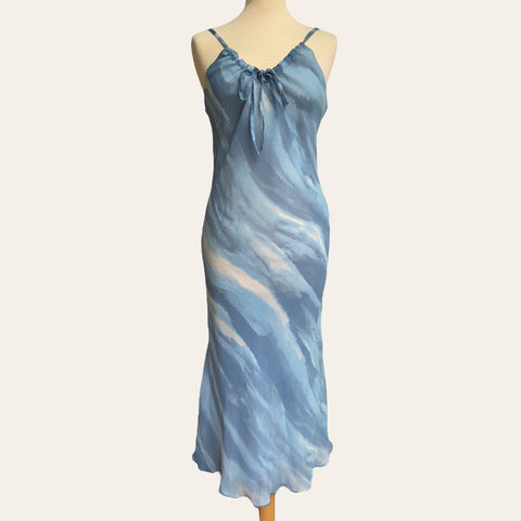 Robe midi imprimé tie and dye