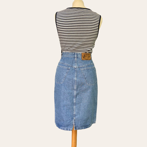 Jupe midi en jean