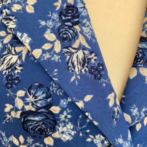 Summer floral print buttoned dress