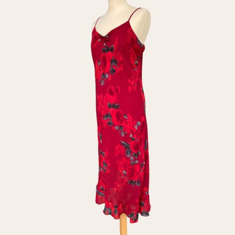 Robe mi-longue imprimé floral