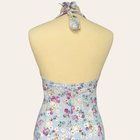 Robe dos nu imprimé floral