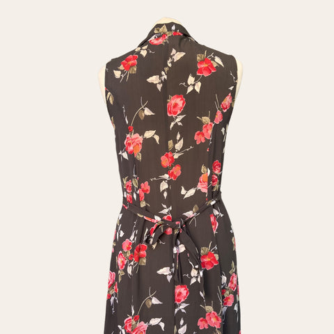 Robe boutonnée imprimé floral