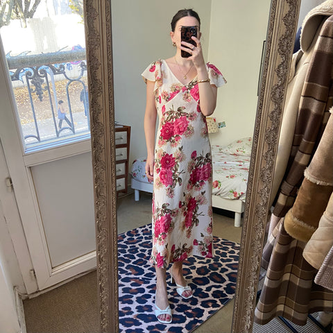 Robe midi imprimé floral