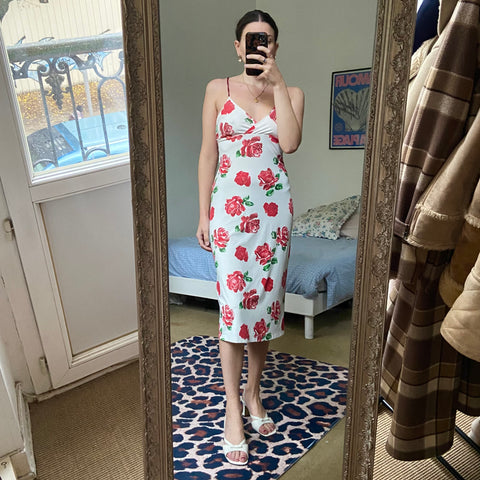 Robe dos nu imprimé floral