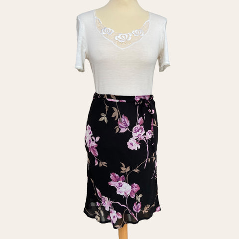 Jupe midi imprimé floral