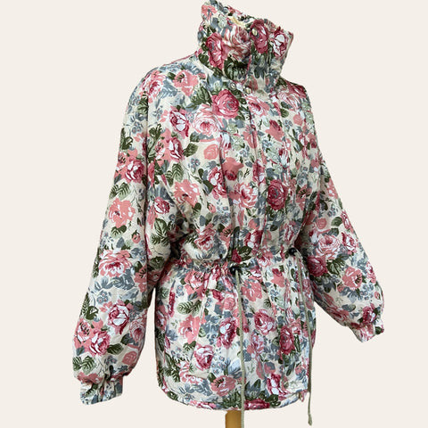 Parka doudoune imprimé floral