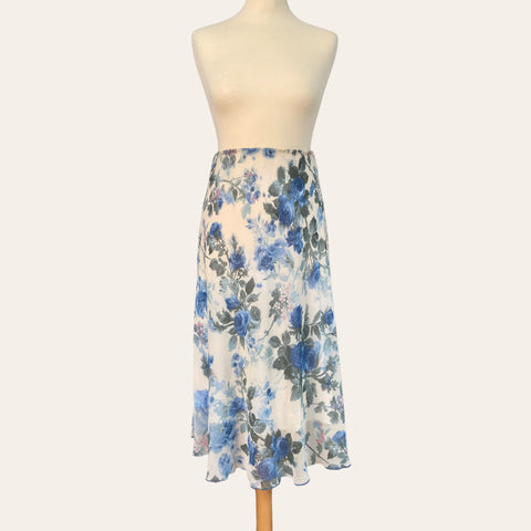 Jupe midi imprimé floral