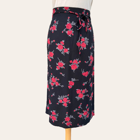 Jupe midi imprimé floral