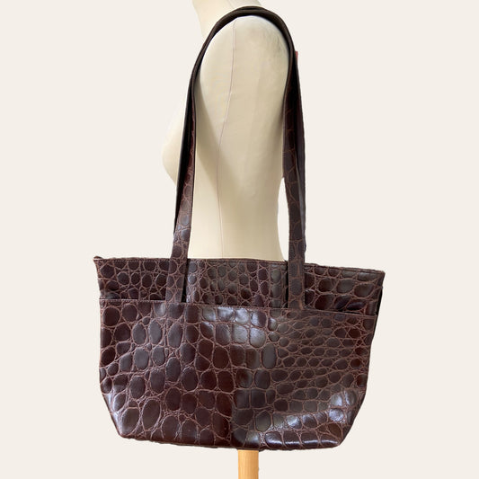 Crocodile tote bag