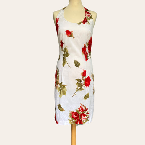 Robe dos nu imprimé floral