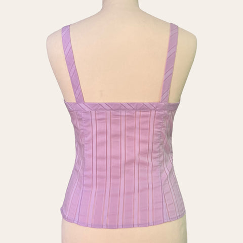 Caraco bustier lilas