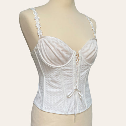 Bustier guêpière à broderies