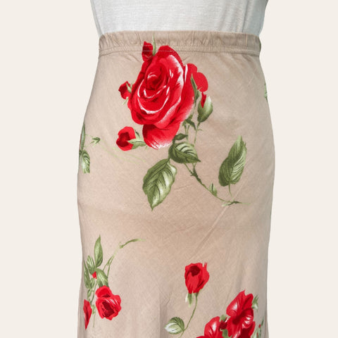 Jupe midi imprimé floral