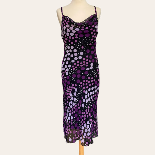 Polka dot print midi dress