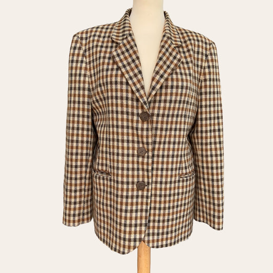 Checked blazer