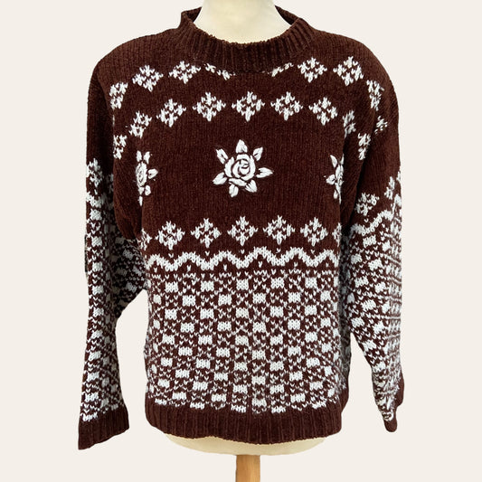 Jacquard print knit