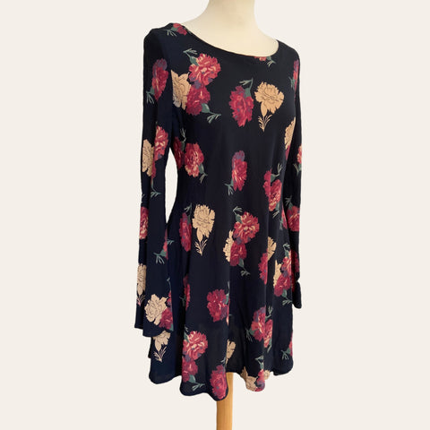 Robe évasée imprimé floral