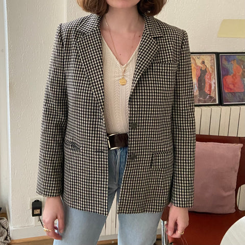 Blazer à carreaux