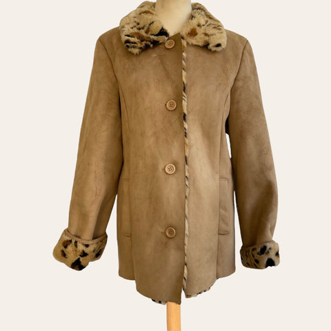 Manteau à imprimé léopard