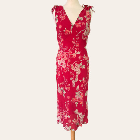 Robe mi-longue imprimé floral