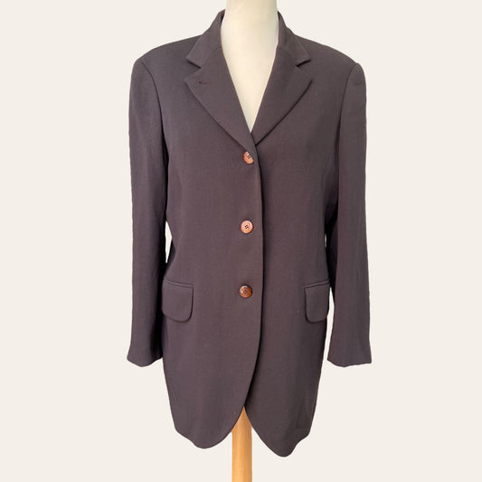 Brown wool blazer