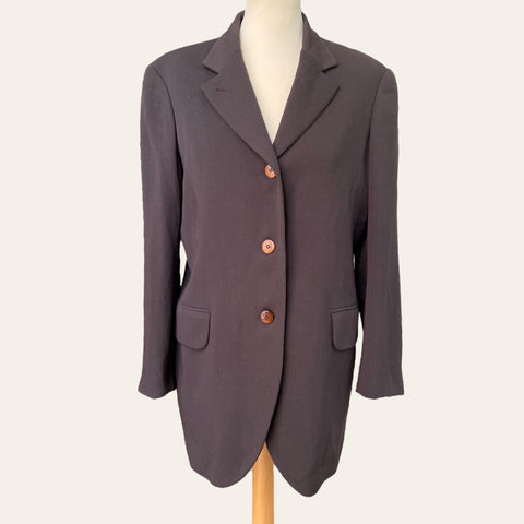 Blazer marron en laine