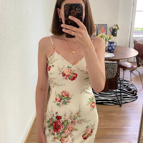 Floral print mini dress