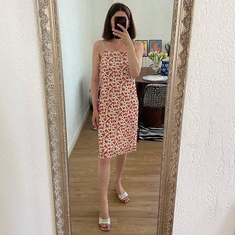 Floral print midi dress