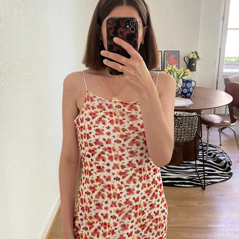 Floral print midi dress