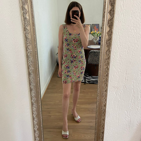 Floral print mini dress