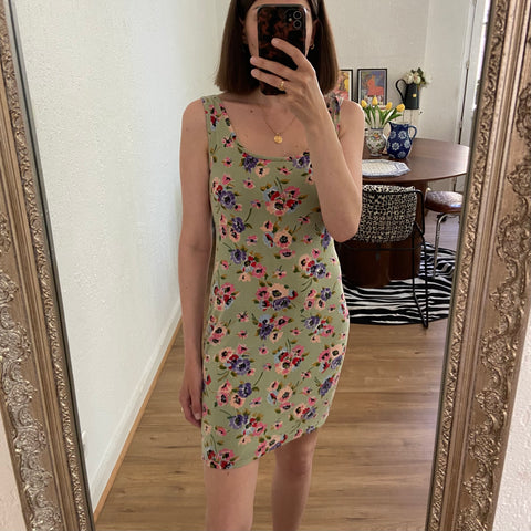 Floral print mini dress