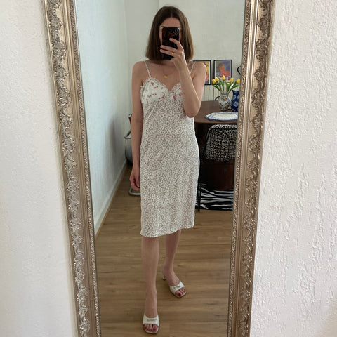 Floral print babydoll dress