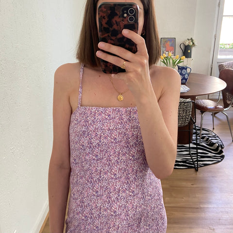 Liberty floral print mini dress