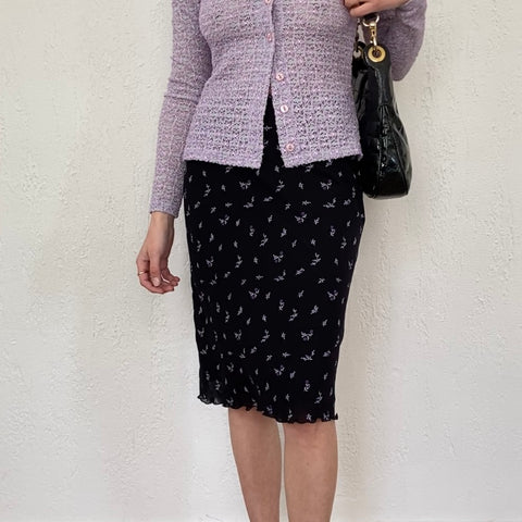 Jupe midi imprimé floral