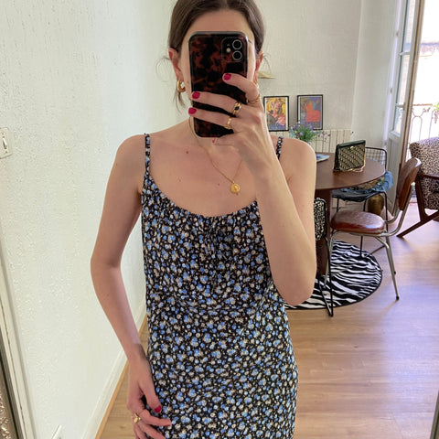 Robe midi imprimé floral