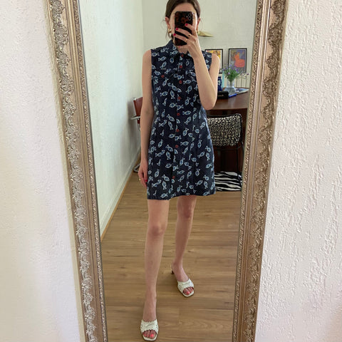 Robe mini en denim