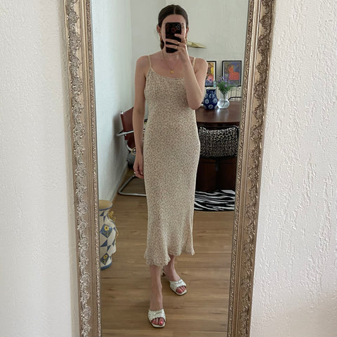 Floral print mid-length dress