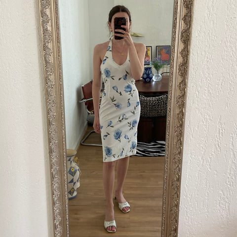 Robe dos nu imprimé floral