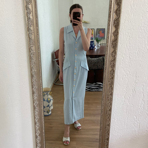 Buttoned shirt dress