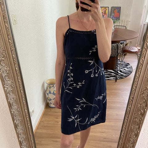 Robe mini en lin