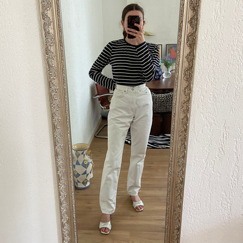Pantalon droit blanc