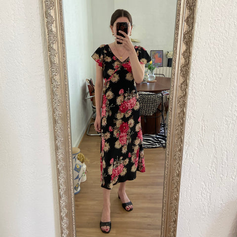 Robe midi imprimé floral