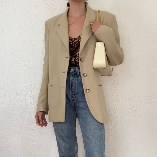 Blazer beige-chiné