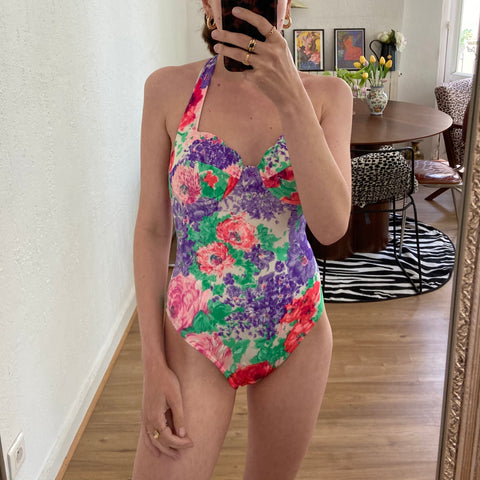 Floral print swimsuit