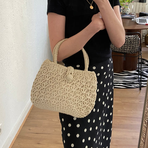 Mini crochet basket