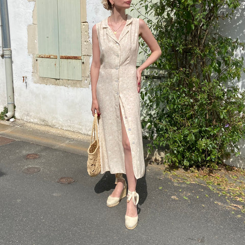 Buttoned shirt dress