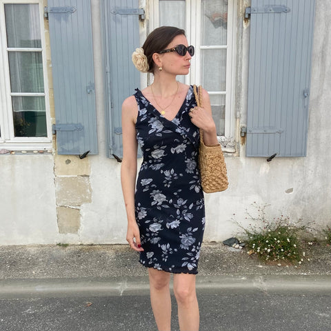 Robe volantée imprimé floral