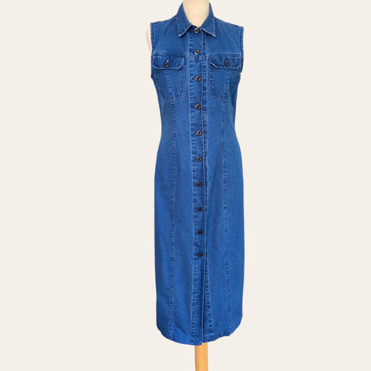 Robe boutonnée en jean