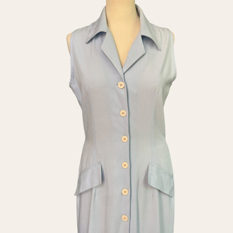 Buttoned shirt dress